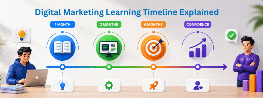 How Long Does It Take to Learn Digital Marketing? (Real Timeline Explained)